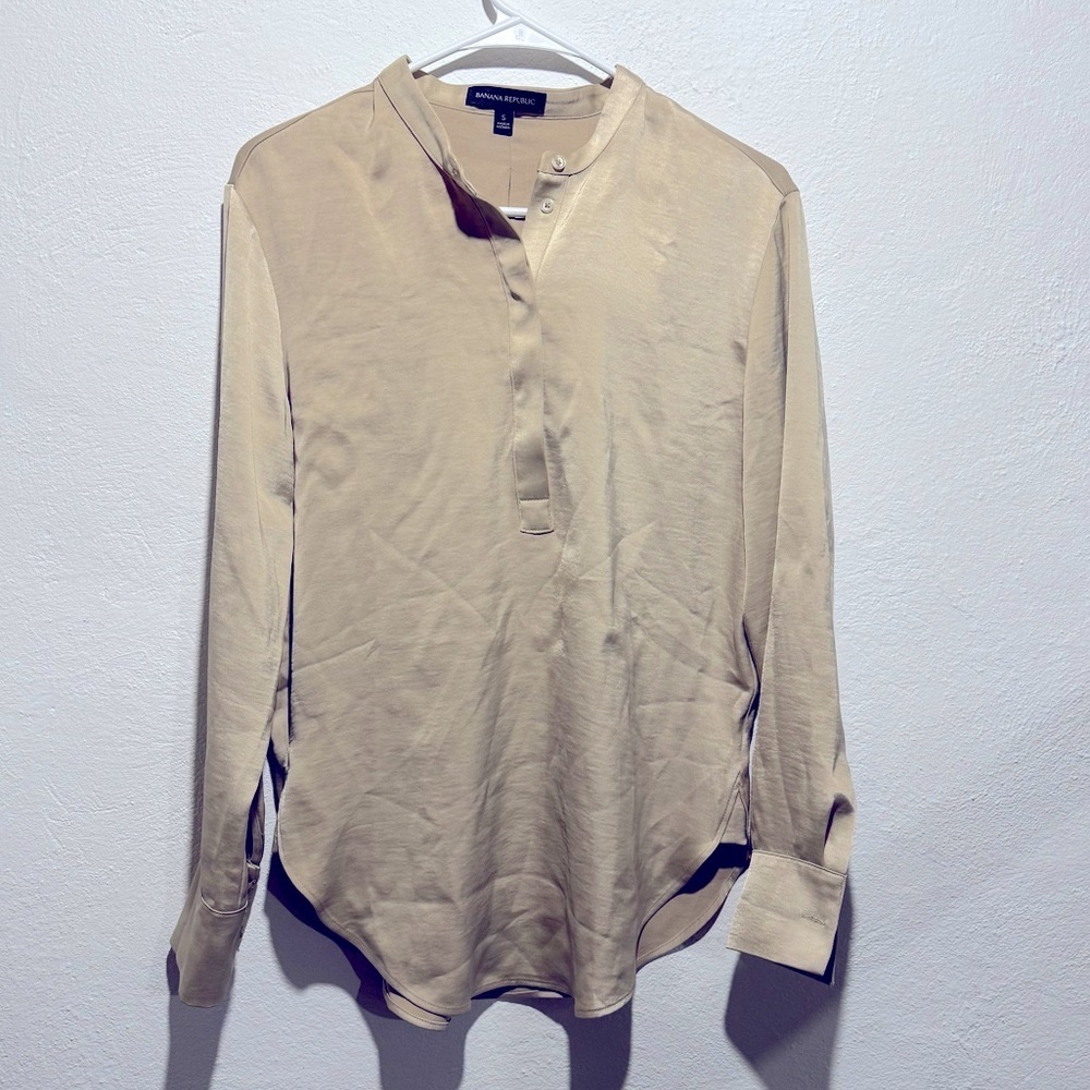 BR silky Blouse Long sleeve